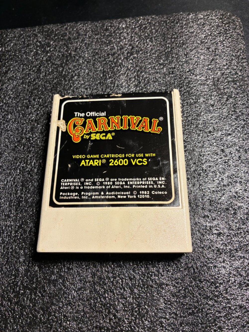 Coleco Sega Carnival Atari 2600 Game Cartridge
